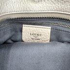 Loewe Handbag Anagram Fusta Tote Shoulder Leather Gold Silver — view 5
