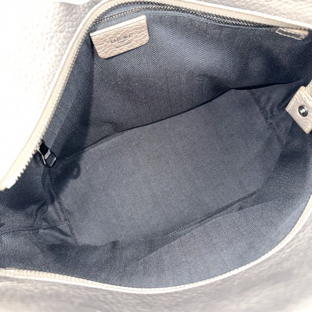 Loewe Handbag Anagram Fusta Tote Shoulder Leather Gold Silver — view 4