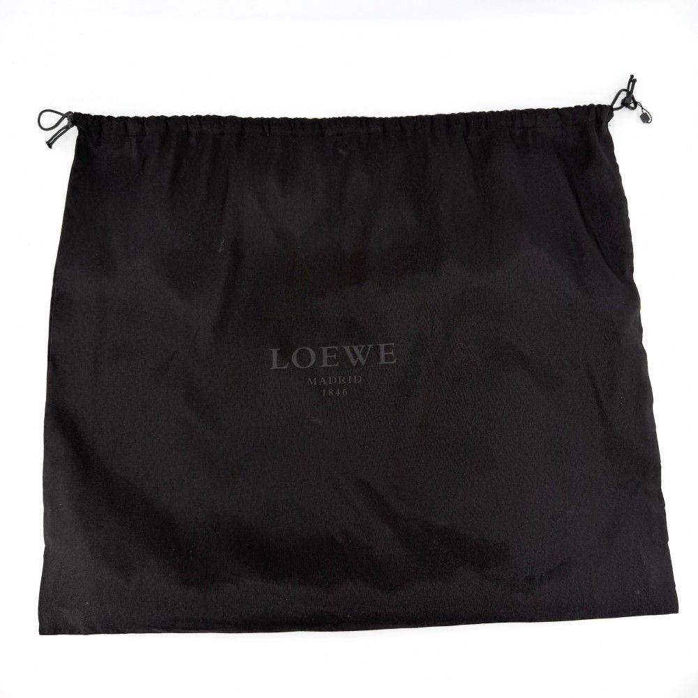Loewe Handbag Anagram Fusta Tote Shoulder Leather Gold Silver — view 9