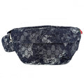 Gucci Waist Bag Pouch GG Denim Navy Silver