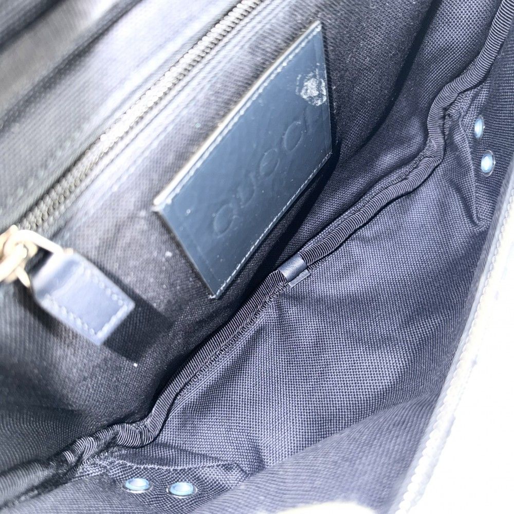 Gucci Waist Bag Pouch GG Denim Navy Silver — view 4