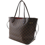 Louis Vuitton Neverfull Damier Canvas Brown Tote — view 2