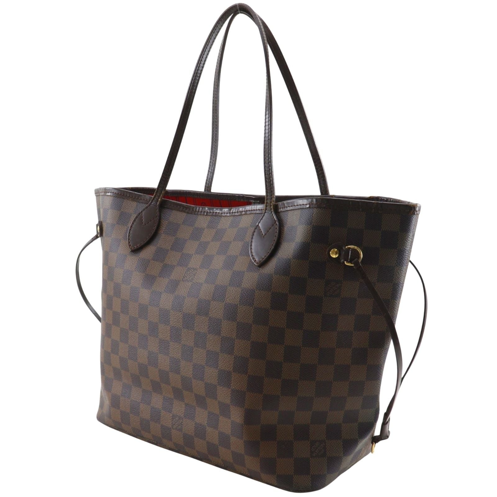 Louis Vuitton Neverfull Damier Canvas Brown Tote — view 2