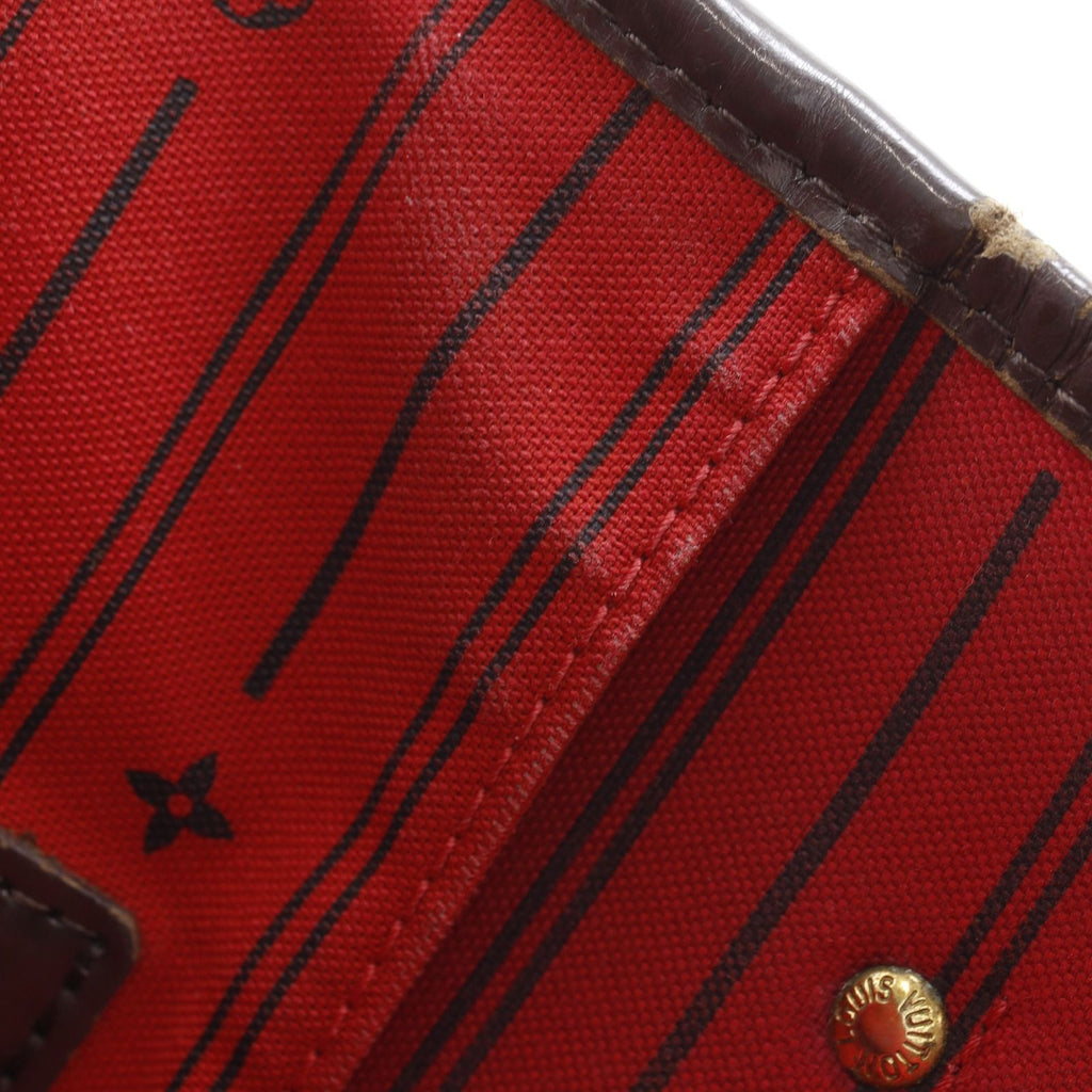 Louis Vuitton Neverfull Damier Canvas Brown Tote — view 7