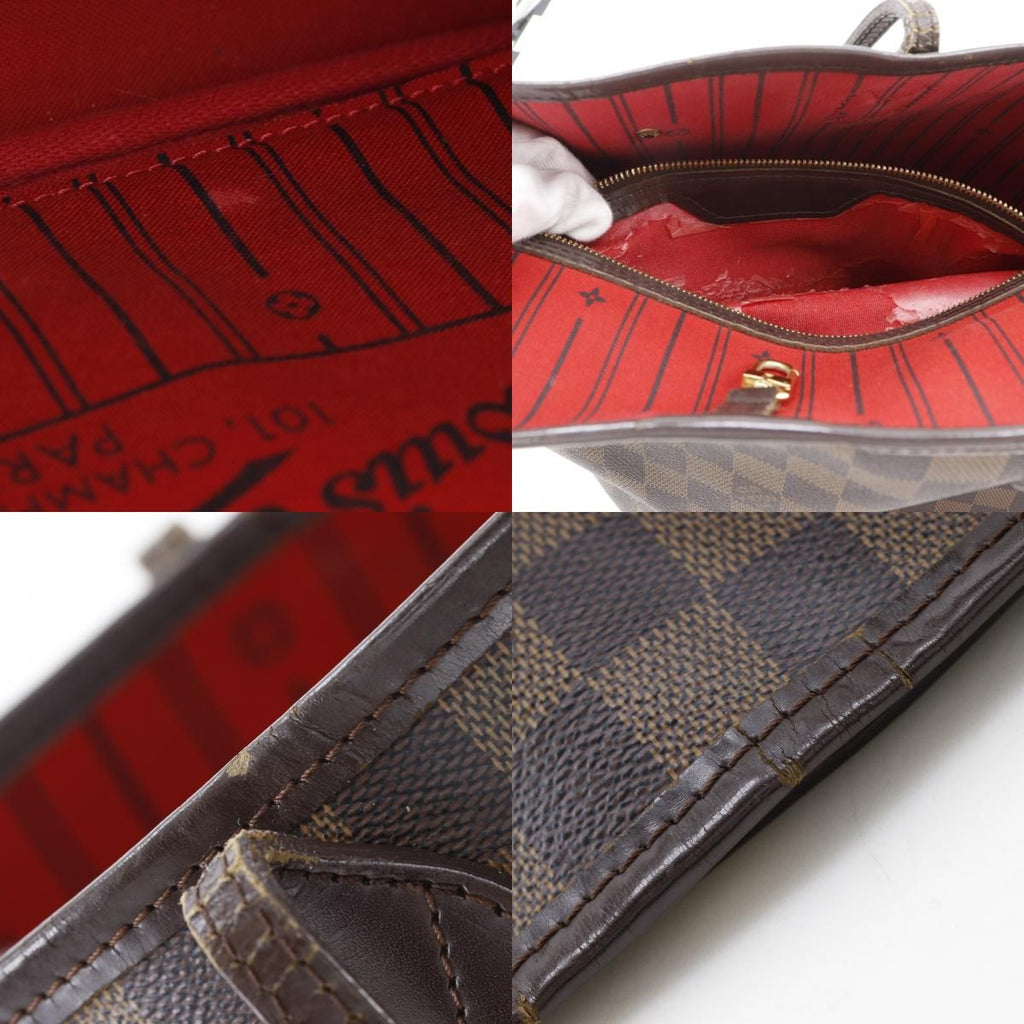 Louis Vuitton Neverfull Damier Canvas Brown Tote — view 8