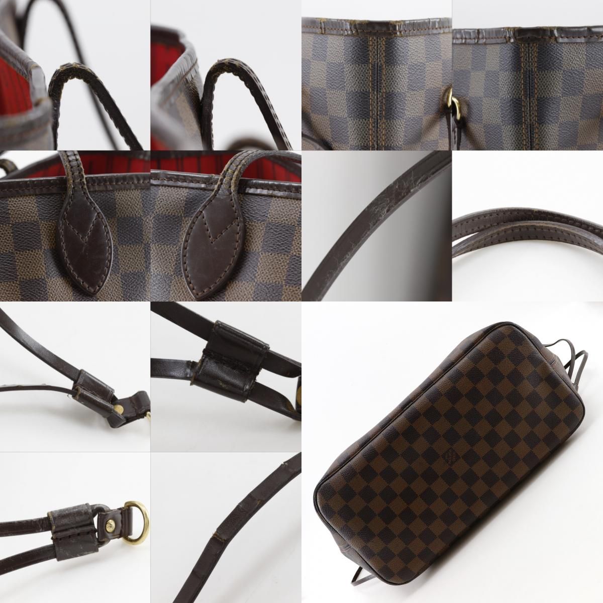 Louis Vuitton Neverfull Damier Canvas Brown Tote — view 9