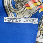 Hermes Carre 90 Scarf Silk Luna Park Amusement Merry Go Land Blue — view 7