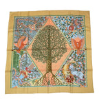 Hermes Silk 100% Scarf Carre 90 Axis Mundi Center of the World Multicolor — view 2