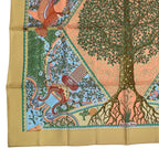 Hermes Silk 100% Scarf Carre 90 Axis Mundi Center of the World Multicolor — view 5