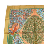 Hermes Silk 100% Scarf Carre 90 Axis Mundi Center of the World Multicolor — view 3