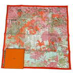 Hermes Carre 90 Faubourg Tropical Multicolor Scarf