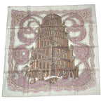 Hermes Scarf Silk 100% Carre 90 les Rivieres de Babel River of Pink — view 2
