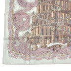 Hermes Scarf Silk 100% Carre 90 les Rivieres de Babel River of Pink — view 5