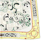 Hermes Carre 140 Large Scarf Silk Folklore Yellow — view 5