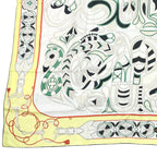 Hermes Carre 140 Large Scarf Silk Folklore Yellow — view 4