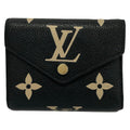 Louis Vuitton Trifold Wallet Monogram Empreinte Portefeuille Victorine Noir