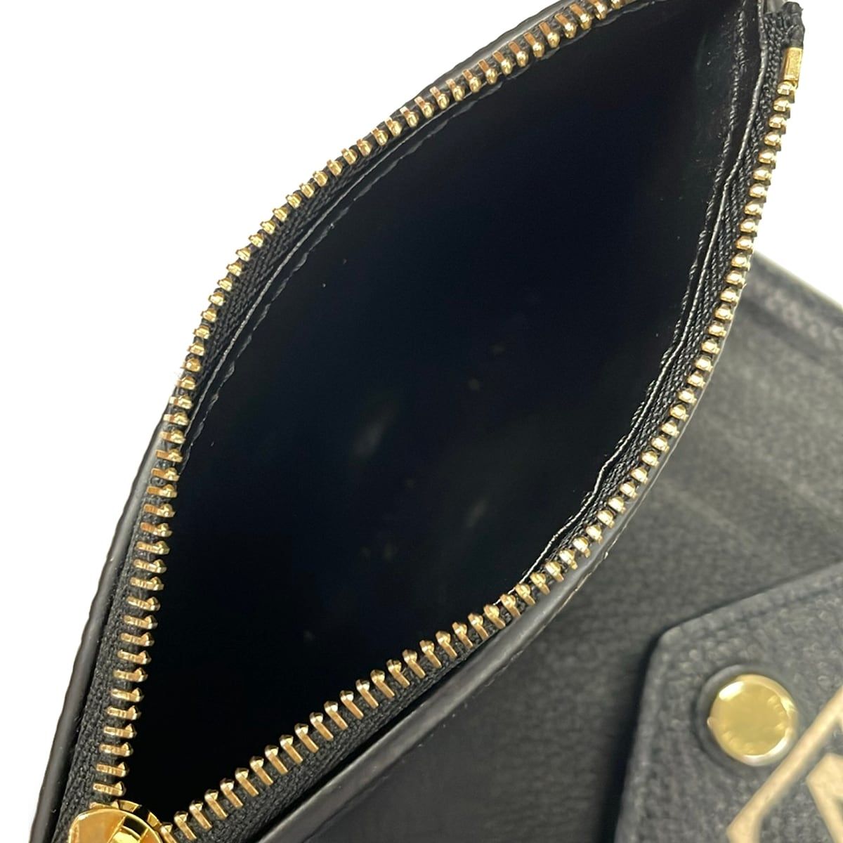Louis Vuitton Trifold Wallet Monogram Empreinte Portefeuille Victorine Noir — view 4