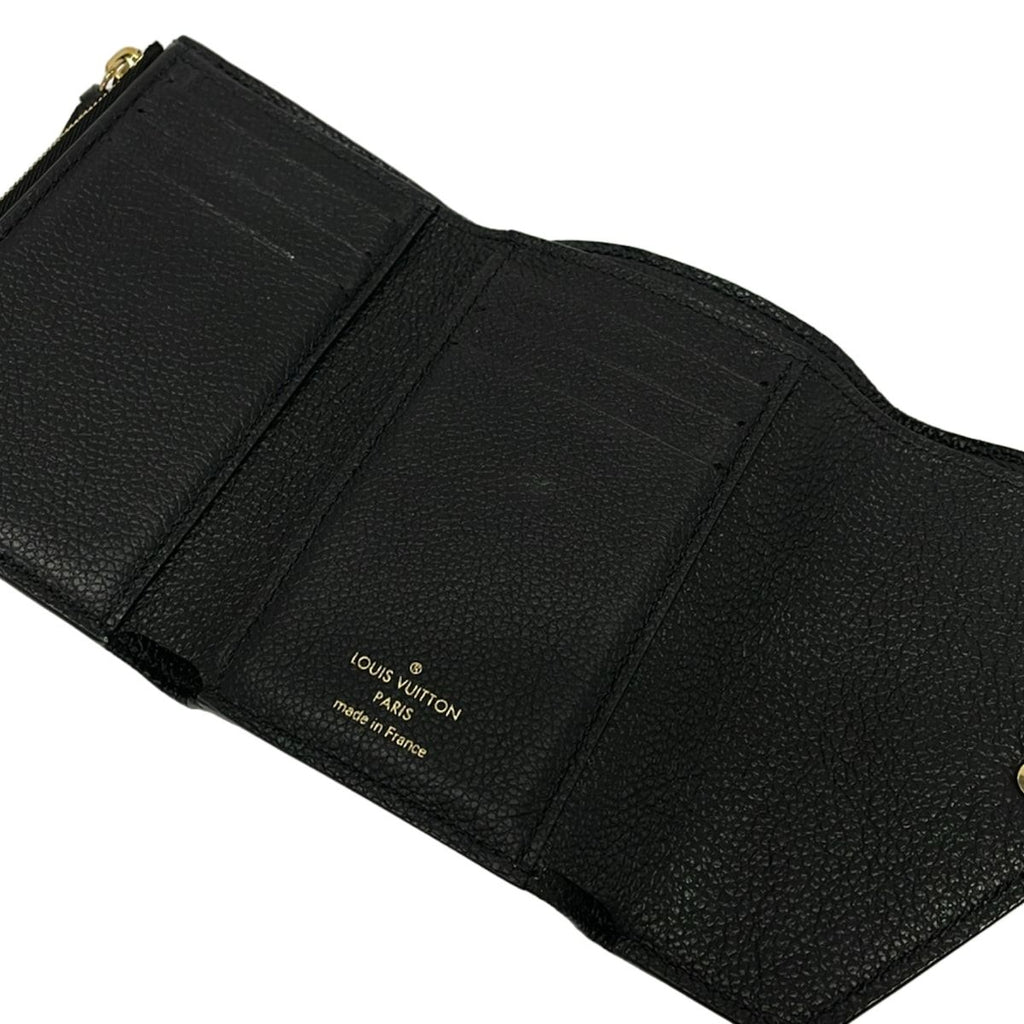 Louis Vuitton Trifold Wallet Monogram Empreinte Portefeuille Victorine Noir — view 3