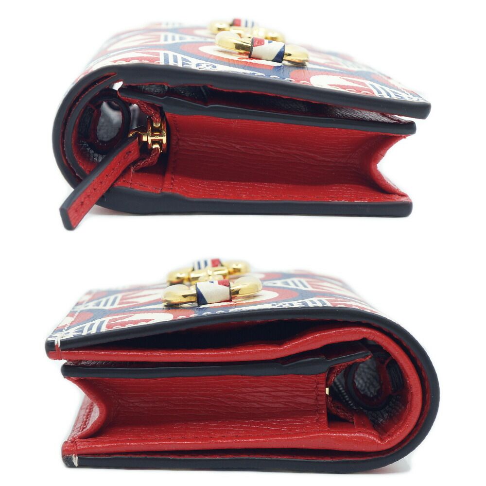 Gucci Horsebit Adidas Shoulder Wallet Coin Case Card Red Blue White Gold — view 4