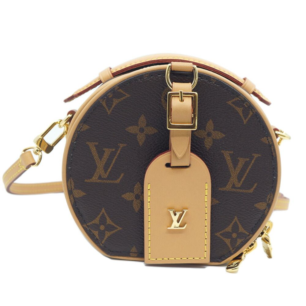 Louis Vuitton Mini Boite Chapeau Monogram Brown Gold Shoulder