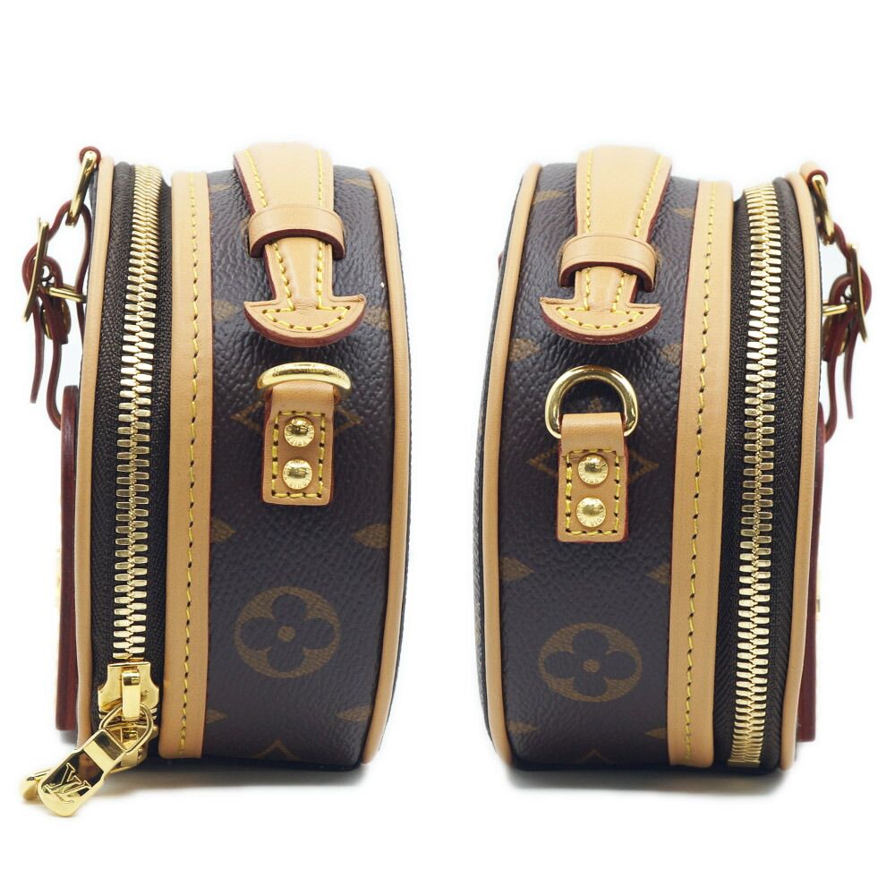 Louis Vuitton Mini Boite Chapeau Monogram Brown Gold Shoulder — view 3