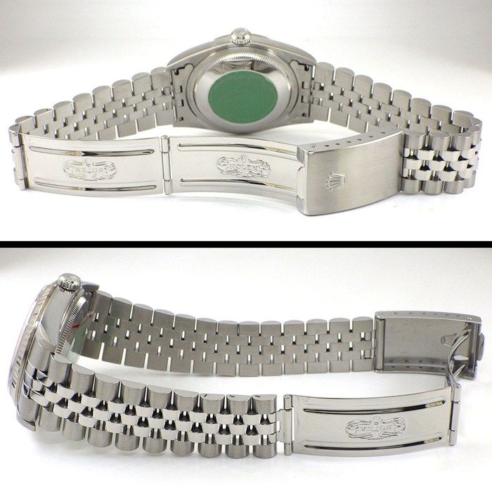 Rolex Watch Datejust P Number Black Dial Date 18k White Gold SS Automatic — view 3