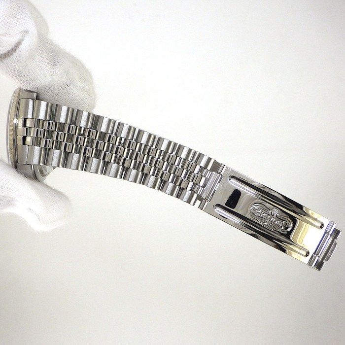 Rolex Watch Datejust P Number Black Dial Date 18k White Gold SS Automatic — view 8