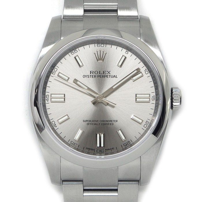 Rolex Watch Oyster Perpetual Roulett Sunray Calf Dial SS Automatic Winding