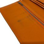 Hermes Wallet Bearn Orange Silver — view 8