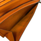 Hermes Wallet Bearn Orange Silver — view 4