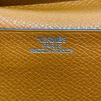 Hermes Wallet Bearn Orange Silver — view 5