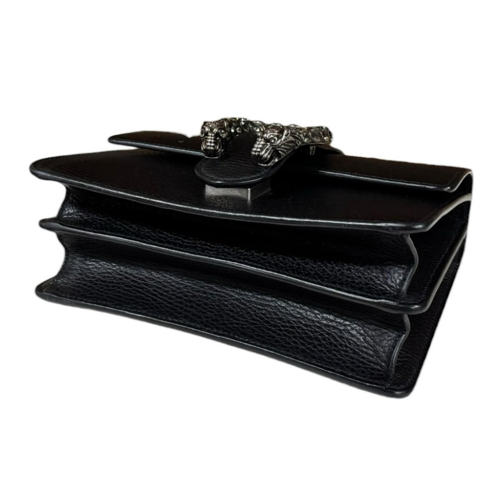 Gucci Bambu Mini Top Handle Duonysus Shoulder Bag Leather Black — view 5