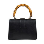 Gucci Bambu Mini Top Handle Duonysus Shoulder Bag Leather Black — view 3