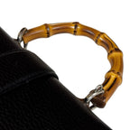 Gucci Bambu Mini Top Handle Duonysus Shoulder Bag Leather Black — view 8