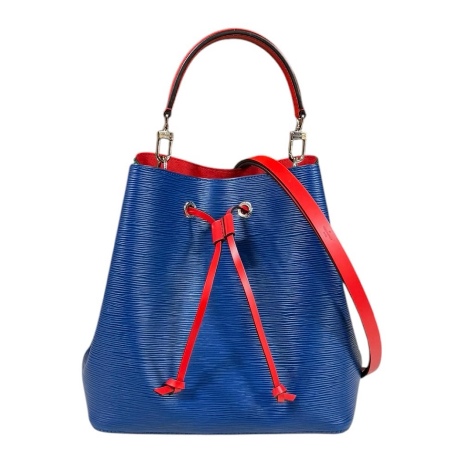 Louis Vuitton Neo Noe Tricolor Epi Shoulder Bag Blue