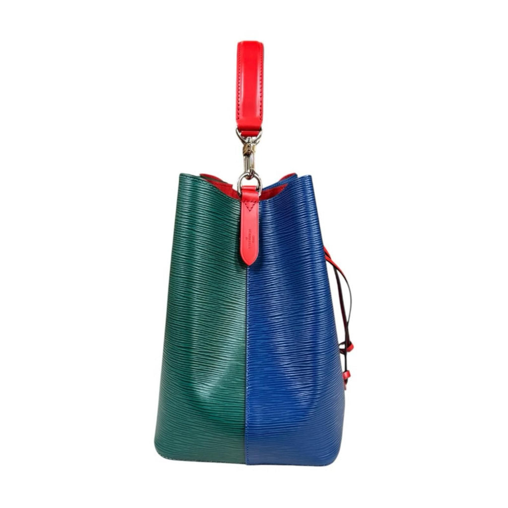 Louis Vuitton Neo Noe Tricolor Epi Shoulder Bag Blue — view 5