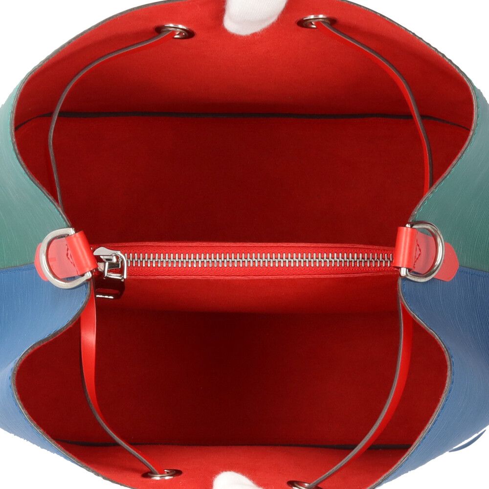 Louis Vuitton Neo Noe Tricolor Epi Shoulder Bag Blue — view 7