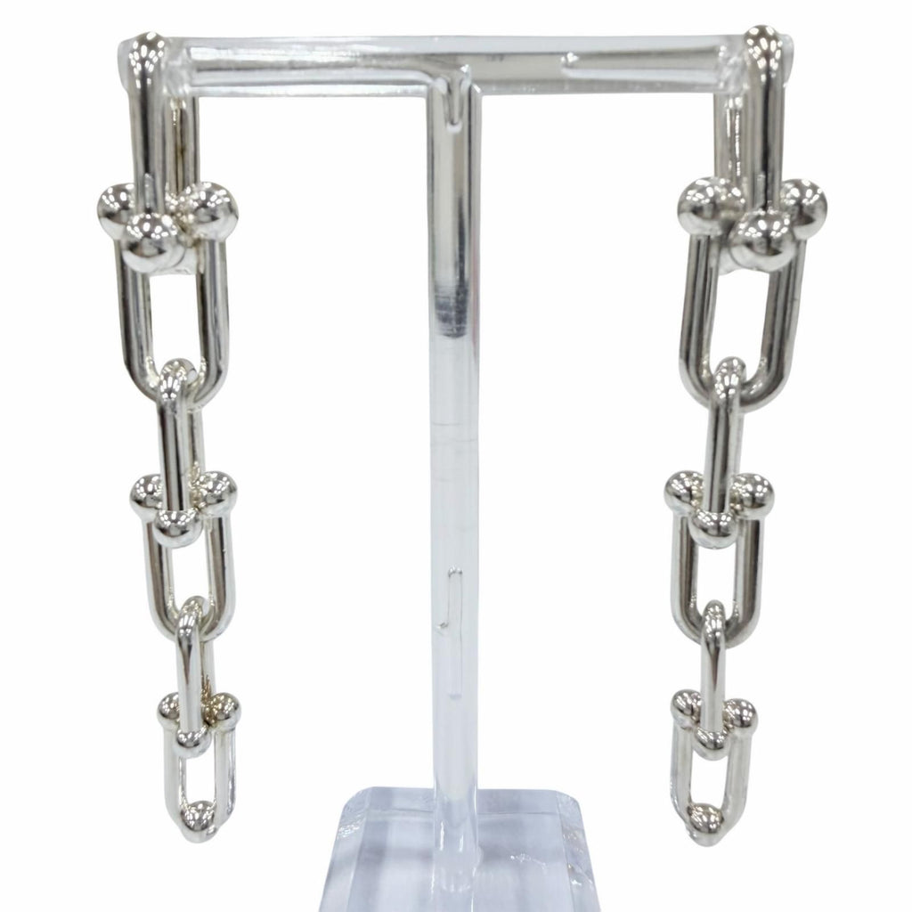 Tiffany & Co Graduated Link Earrings Silver