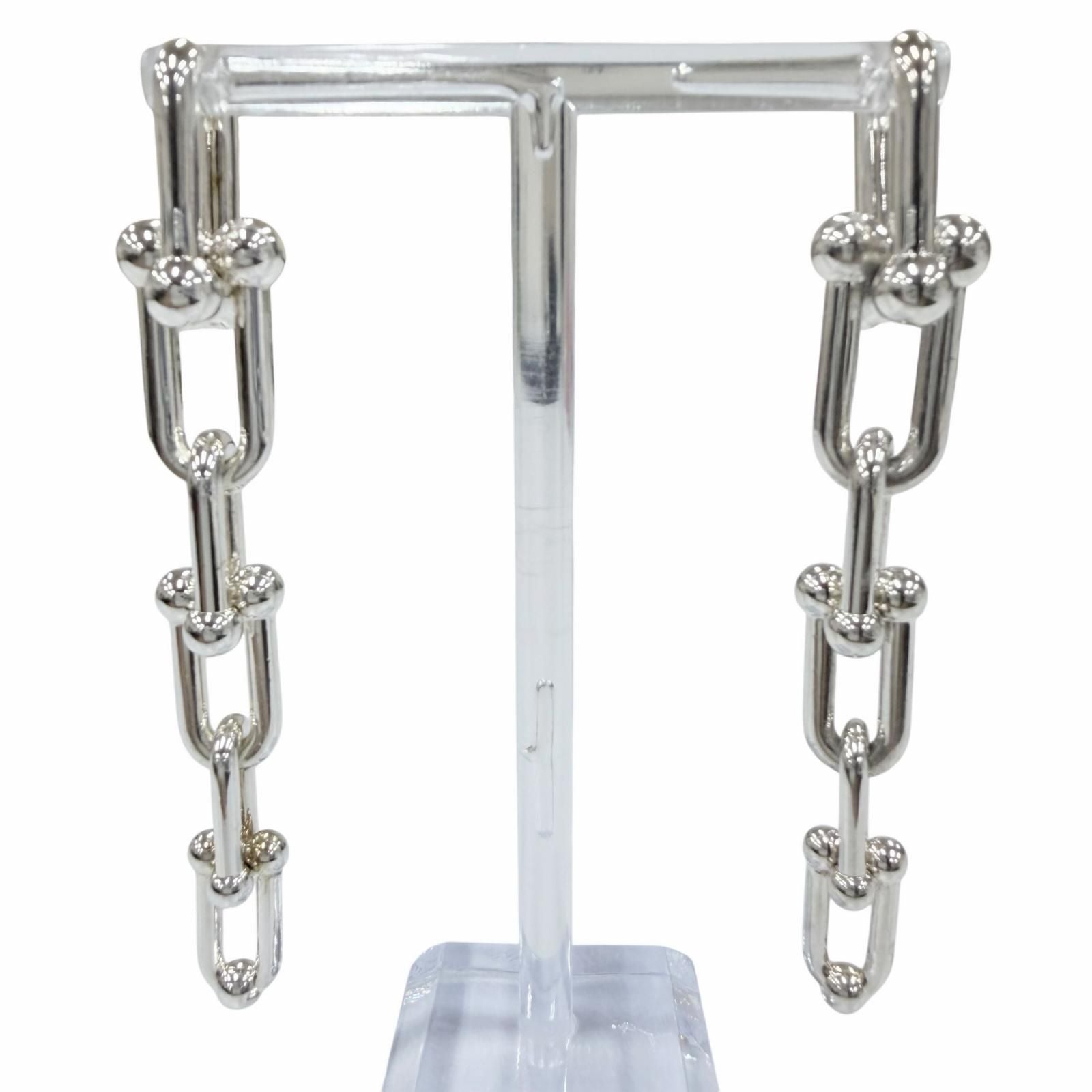 Tiffany & Co Graduated Link Earrings Silver