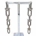 Tiffany & Co Graduated Link Earrings Silver — view 3