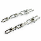 Tiffany & Co Graduated Link Earrings Silver — view 4