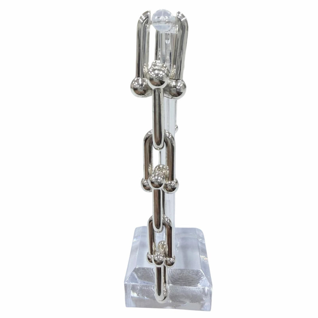 Tiffany & Co Graduated Link Earrings Silver — view 2
