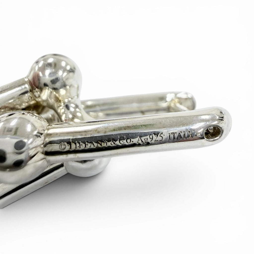 Tiffany & Co Graduated Link Earrings Silver — view 6