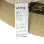 Loewe Cotton with Leather Logo Patch Bucket Hat Beige 57 — view 9