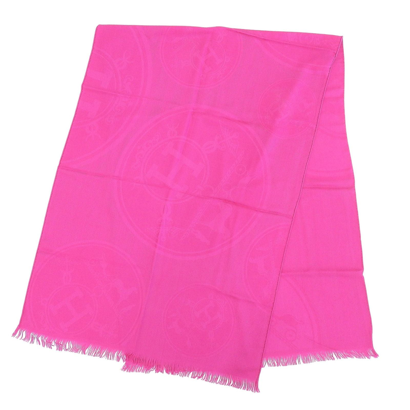 Hermes Etoile Nouvelle Liberte Cashmere Silk Oversized Shawl Pink Scarf — view 4