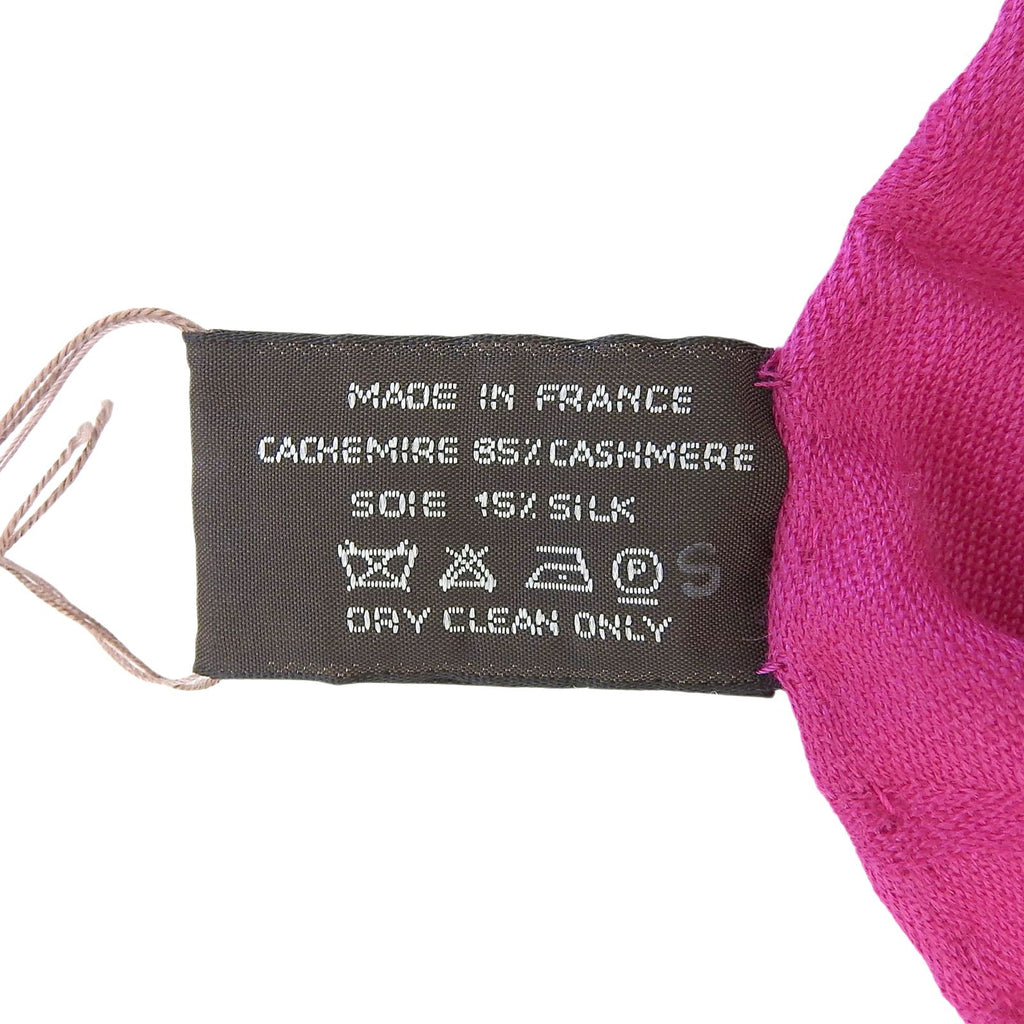 Hermes Etoile Nouvelle Liberte Cashmere Silk Oversized Shawl Pink Scarf — view 7