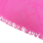 Hermes Etoile Nouvelle Liberte Cashmere Silk Oversized Shawl Pink Scarf — view 5