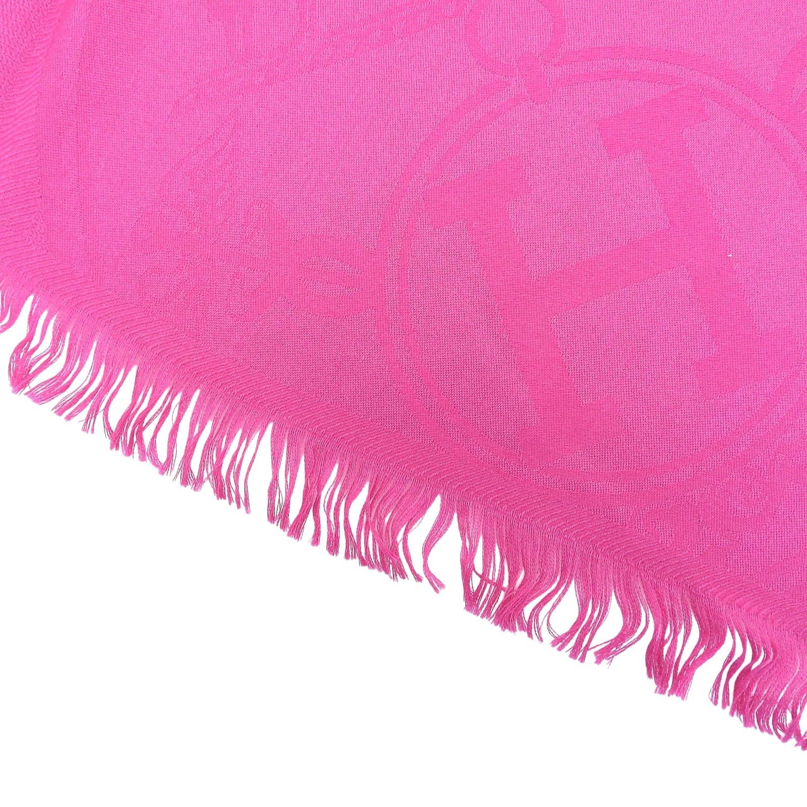 Hermes Etoile Nouvelle Liberte Cashmere Silk Oversized Shawl Pink Scarf — view 5