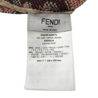 Fendi Wool FF Logo Leopard Print Knit Beanie Beige Black Red — view 7