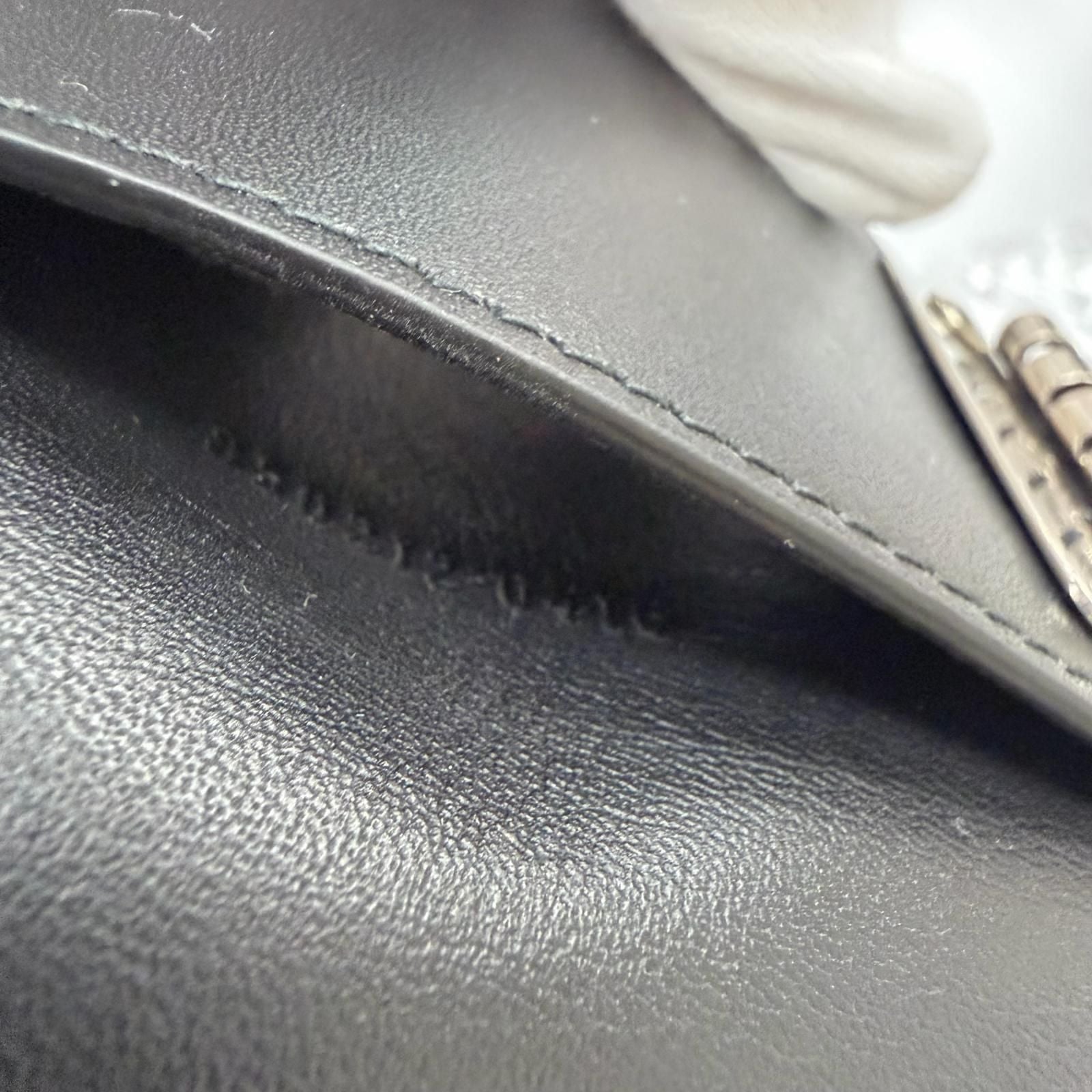 Gucci GG Emblem Leather Trifold Key Case Key Pouch Black — view 8